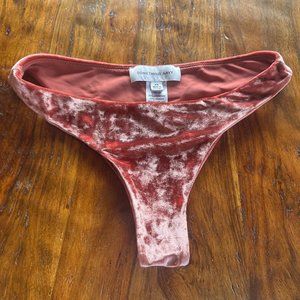 Something Navy pink Velvet Bikini size XS